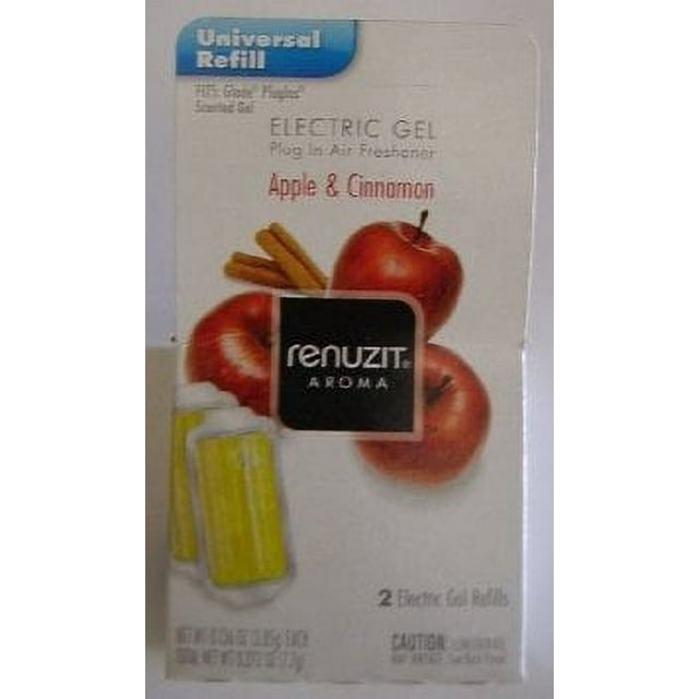 Renuzit Gel Electric Air Freshener Refill, Apple and Cinnamon, .27