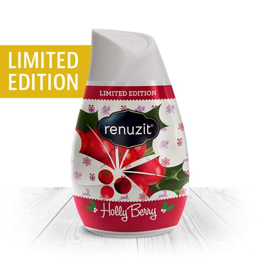 Renuzit Holiday Air Freshener Holly Berry Scented Gel Limited Edition