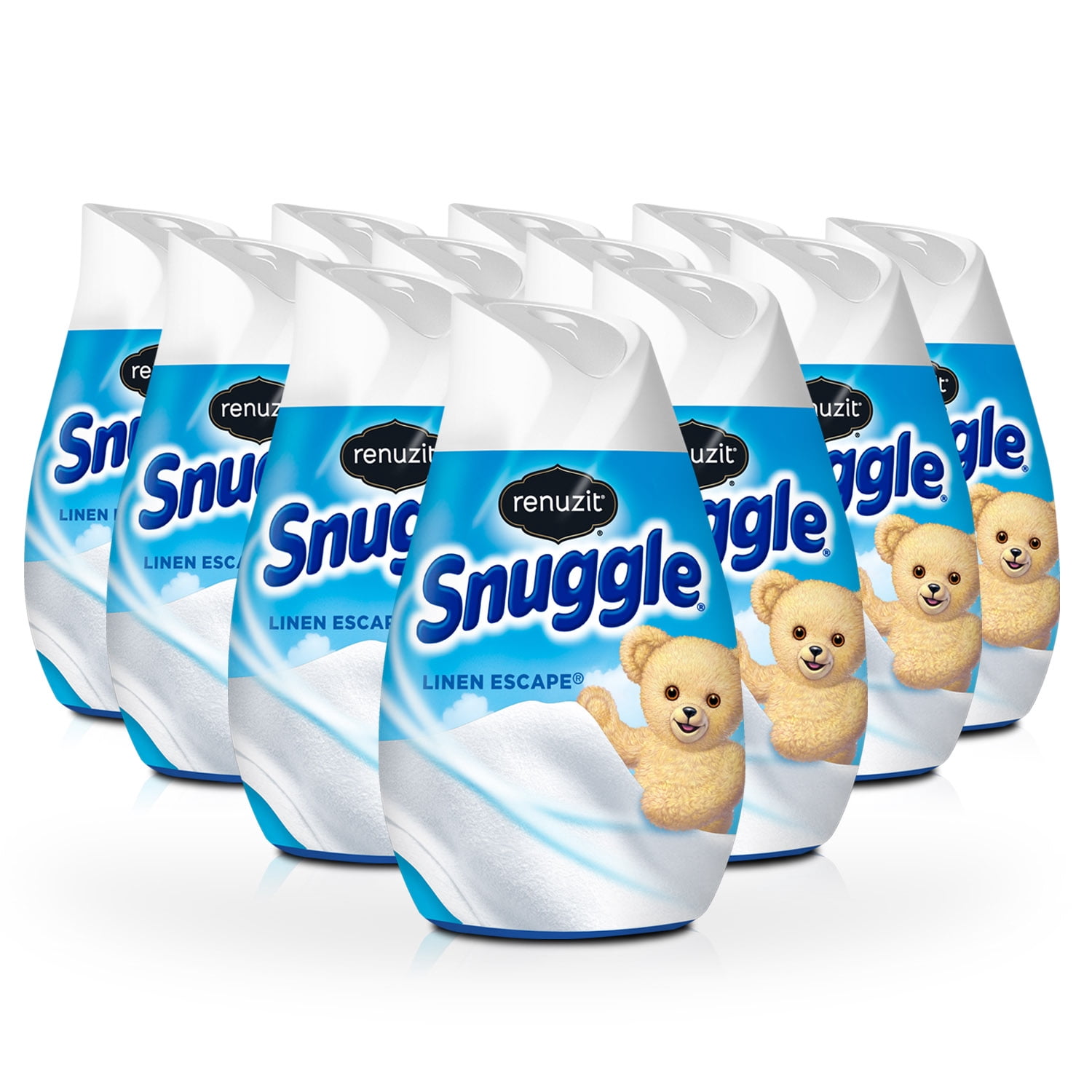 Renuzit Snuggle Gel Air Freshener, Linen Escape, 7 Ounce, 12 Count ...