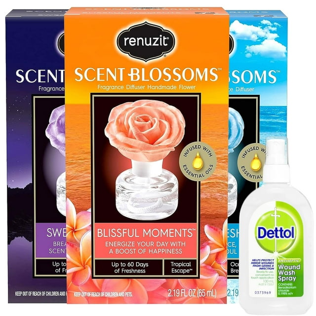 Renuzit Scent Blossoms Aromatherapy Air Freshener, Room Infuser