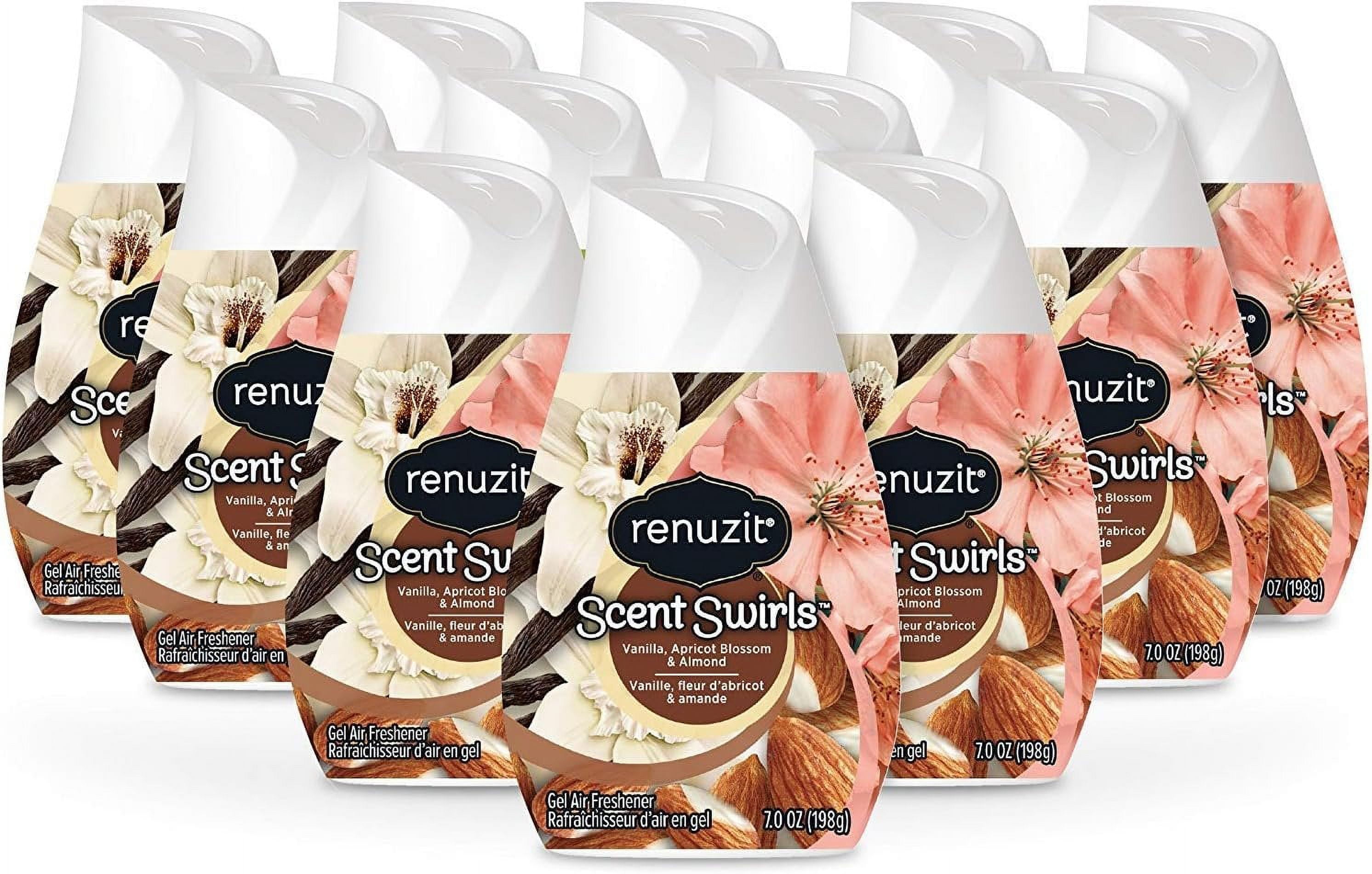 Renuzit Scent Swirls Air Freshener, Vanilla, Apricot Blossom & Almond