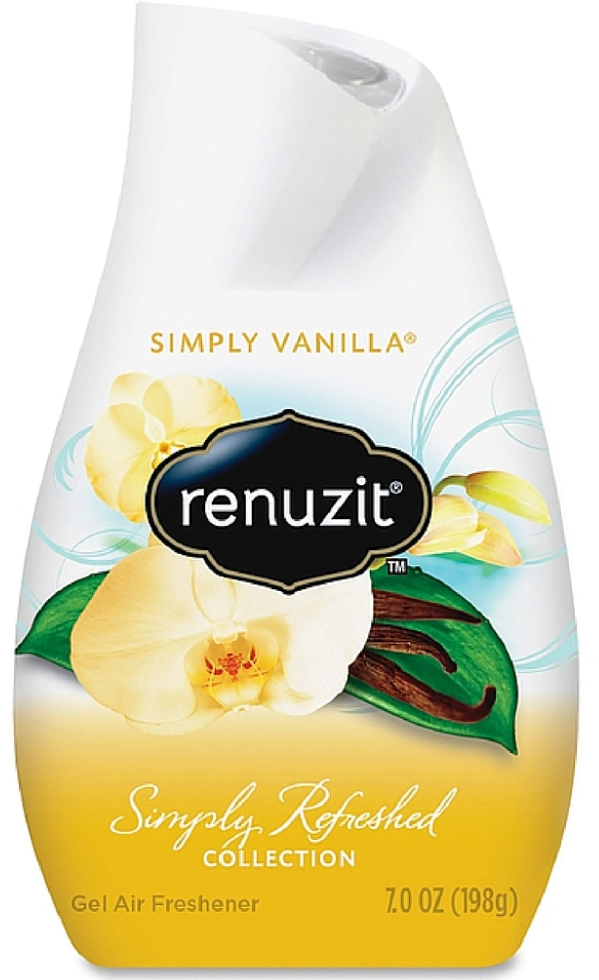 Renuzit Scent Swirls Gel Air Freshener, Vanilla, Apricot Blossom