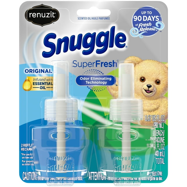 Renuzit Snuggle SuperFresh Original Scented Oil Refill, Odor Deodorizer