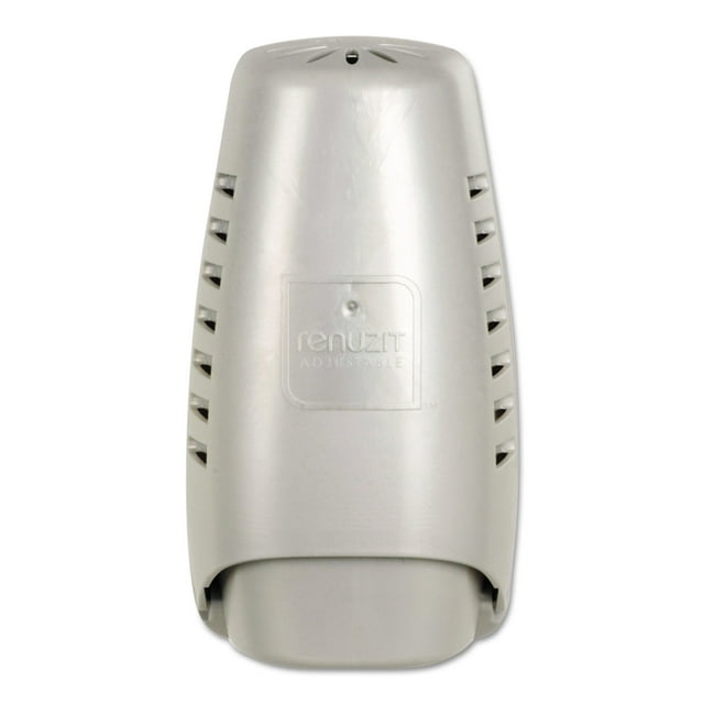 Renuzit Wall Mount Air Freshener Dispenser, 3-3/4" x 3-1/4" x 7-1/4", Silver, 6 Per Carton
