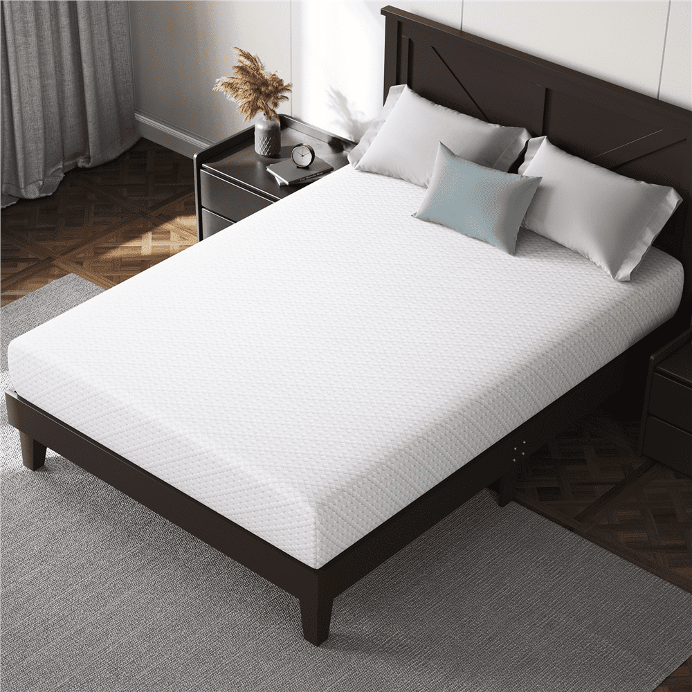 Renwick 10 inch Full Size Memory Foam Mattress with Green Tea Scent