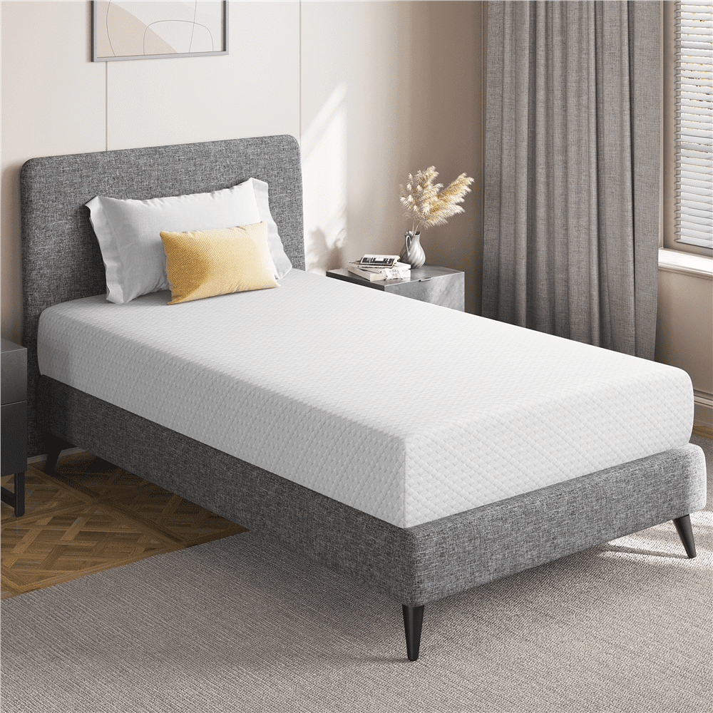 Renwick 10'' Cooling Gel Memory Foam Mattress with Green Tea Scent, Medium Firm, Twin Size