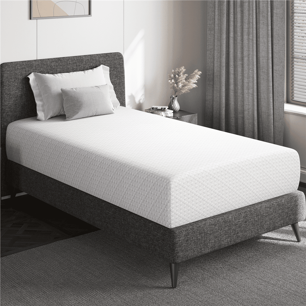 Renwick 12 inch Twin Size Memory Foam Mattress with Green Tea Scent