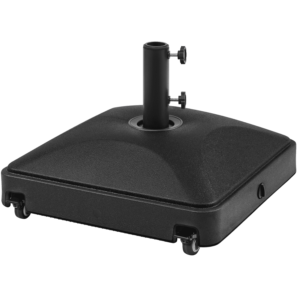 Renwick 123lb Rolling Fillable Patio Umbrella Base, Black