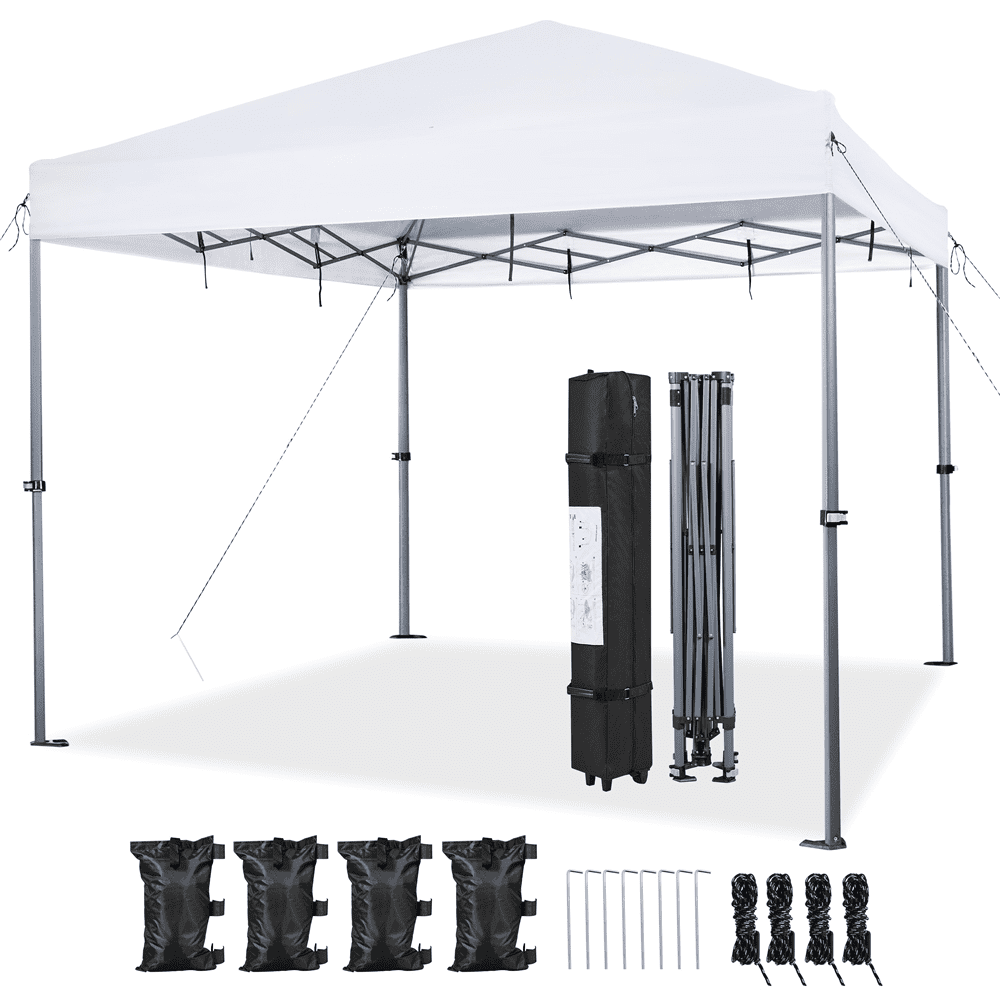 Renwick 12x12ft White Outdoor Pop-up Canopy with Steel Frame