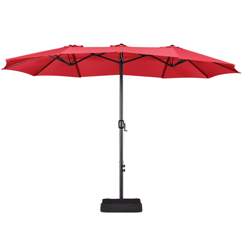 Renwick 13 FT Triple-Size Extra Large Patio Umbrella with Crank, Red