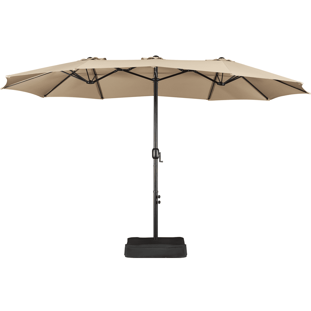 Renwick 13 FT Triple-Size Extra Large Patio Umbrella with Crank, Tan