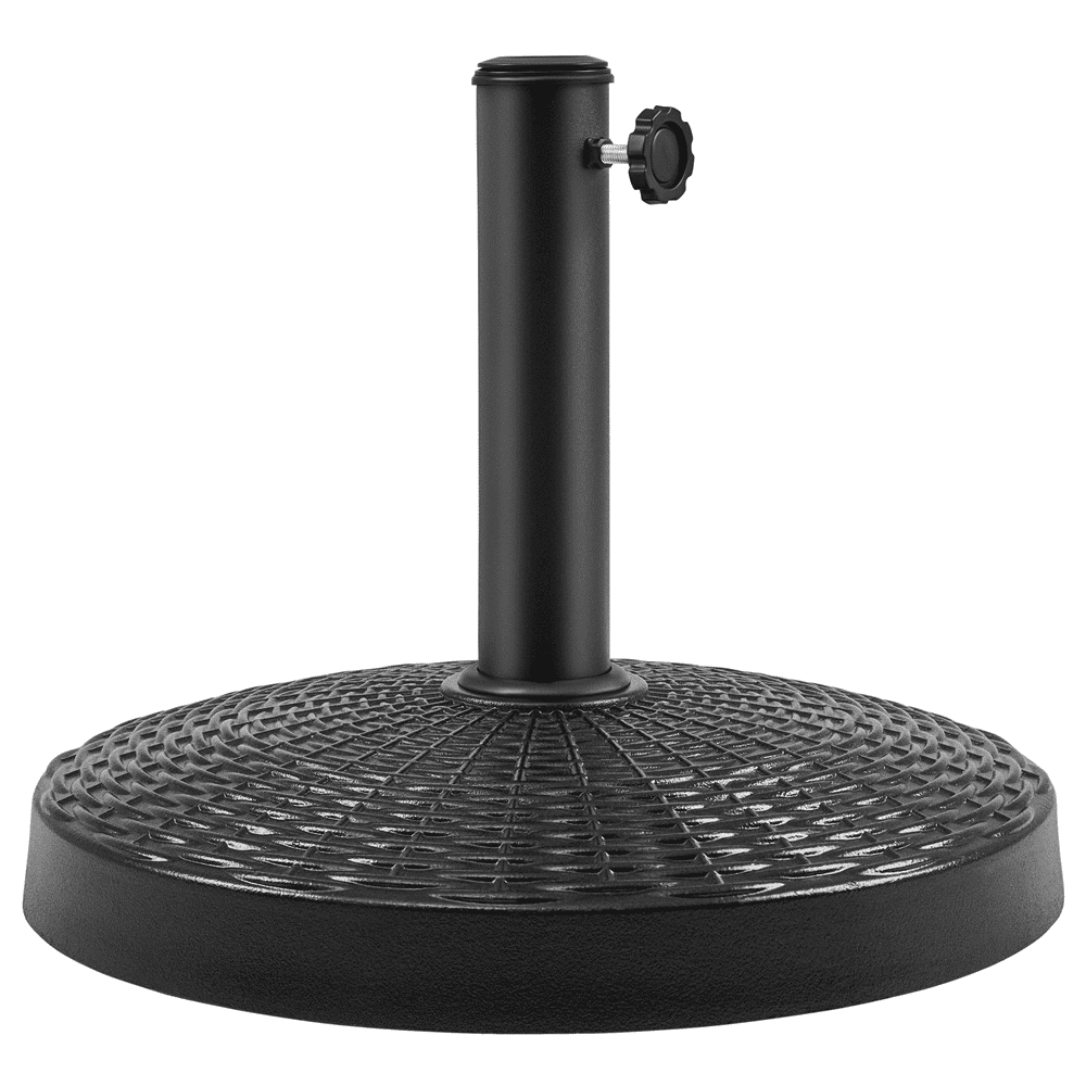 Renwick 18" Outdoor Patio Heavy Duty Market Umbrella Base for Garden, Black