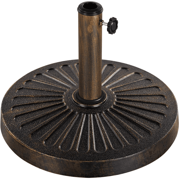 Renwick 18" Outdoor Patio Market Umbrella Base, Bronze