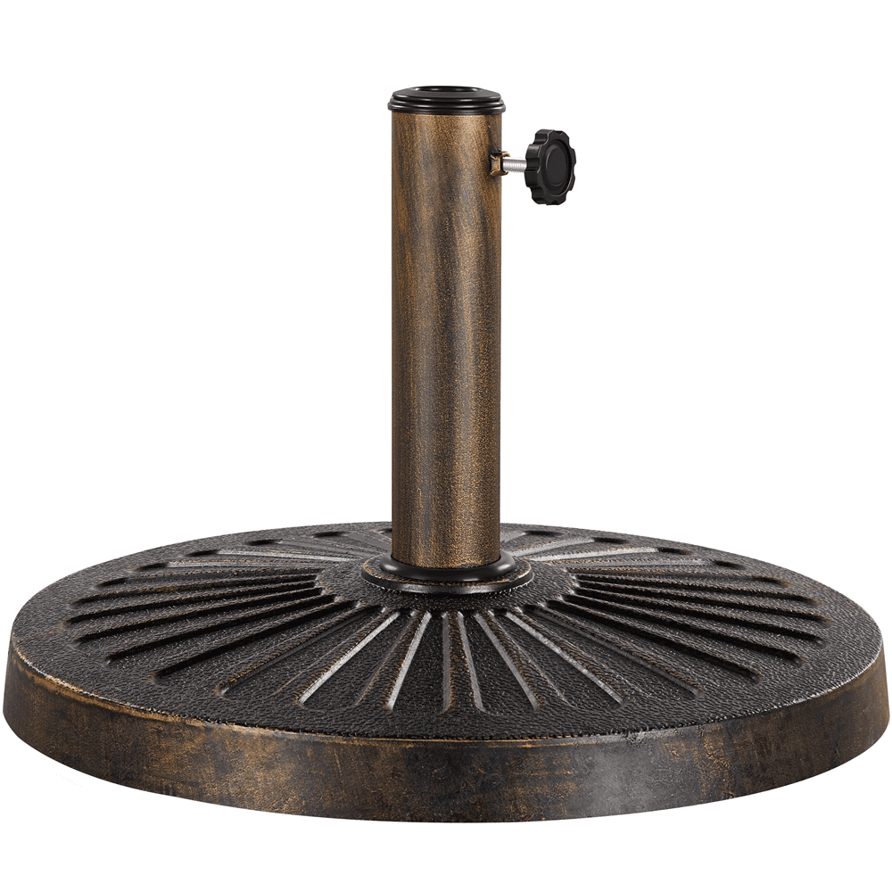 Renwick 18" Outdoor Patio Market Umbrella Base, Bronze