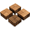 thumbnail image 1 of Renwick 27Pcs 12'' x12'' Wood Flooring Tiles for Outdoor & Indoor Patio Garden, Wood, 1 of 9