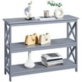 thumbnail image 1 of Renwick 3 Tier Console Table with Drawer, Gray, 1 of 10
