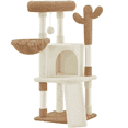 thumbnail image 1 of Renwick 42" Height Cactus Cat Tree with Scratching Posts and Platform, Beige/Brown, 1 of 8