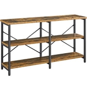 Renwick 55 inch 3-Tier Industrial Console Table, Multiple Colors
