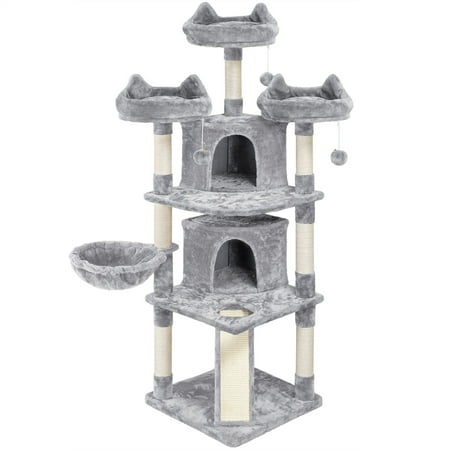 Renwick 69" Multilevel Cat Tree Tower, Light Gray