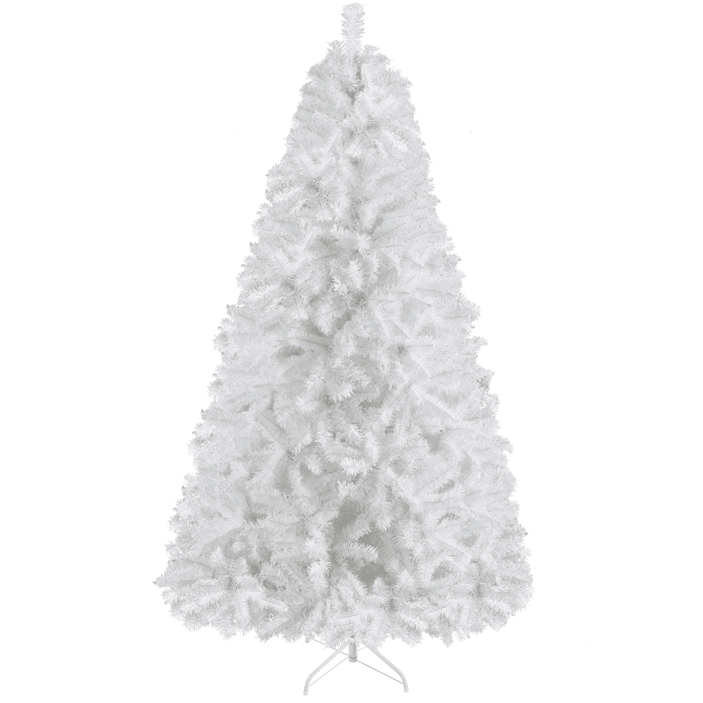 Renwick 6ft Hinged Spruce Artificial Christmas Tree with Foldable Stand, White