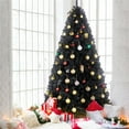 thumbnail image 1 of Renwick 7.5' Hinged Spruce Artificial Christmas Tree with Foldable Stand, Black, 1 of 10