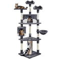 thumbnail image 1 of Renwick 79" Multilevel Cat Tree Tower with Scratching Posts, Dark Gray/Beige, 1 of 8