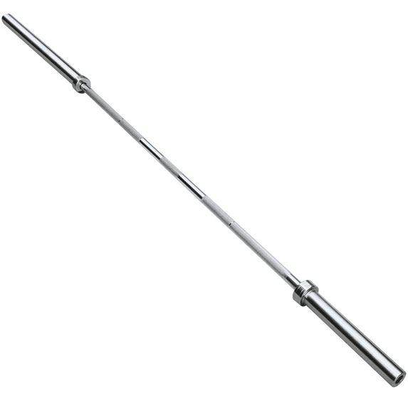 Renwick 7ft Chrome Olympic Barbell Weight Lifting Bar, Silver