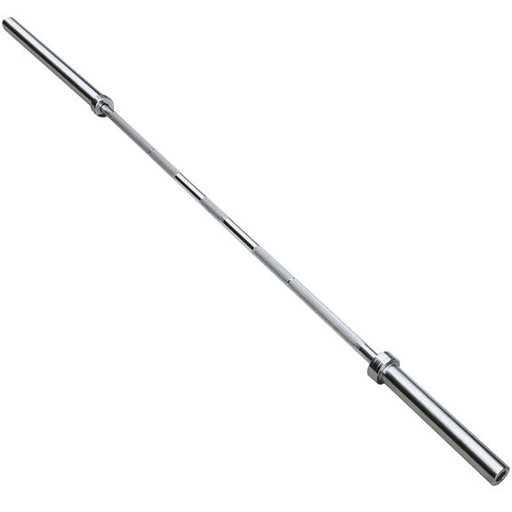 Renwick 7ft Chrome Olympic Barbell Weight Lifting Bar, Silver