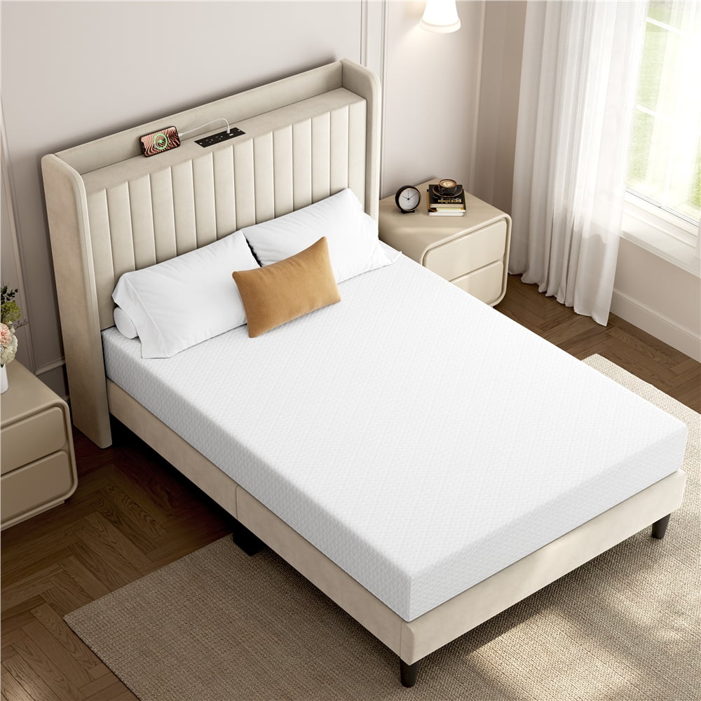 Renwick 8'' Cooling Gel Memory Foam Mattress with Green Tea Scent, Medium Firm, Full Size