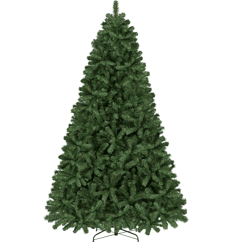 Renwick 9Ft Hinged Spruce Artificial Christmas Tree with Foldable Stand, Green