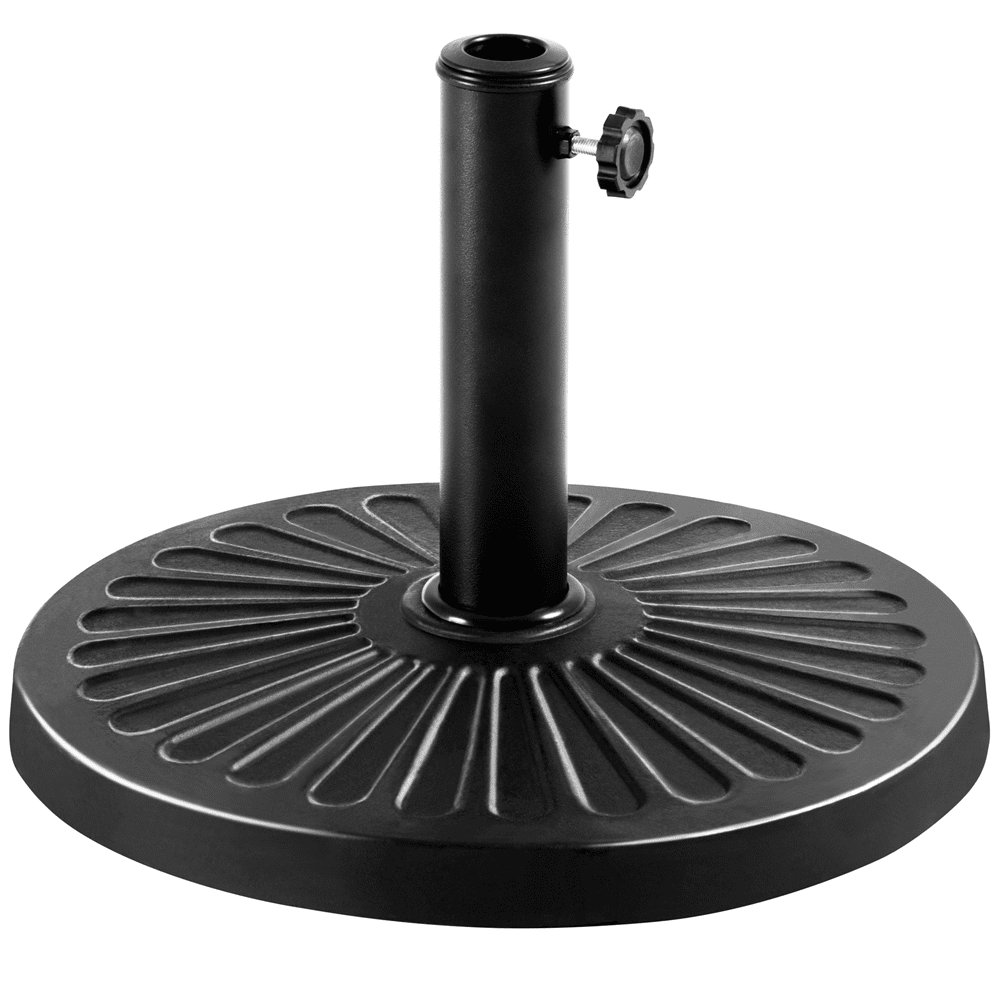 Renwick All-Weather Outdoor Umbrella Base, Non-Skid Design, Black