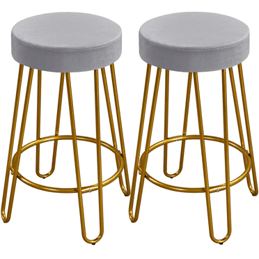 Renwick Bar Stool, Gray, Set of 2