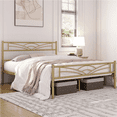 thumbnail image 1 of Renwick Cloud-Inspired Design Metal Platform Bed, Full, Antique Gold, 1 of 8