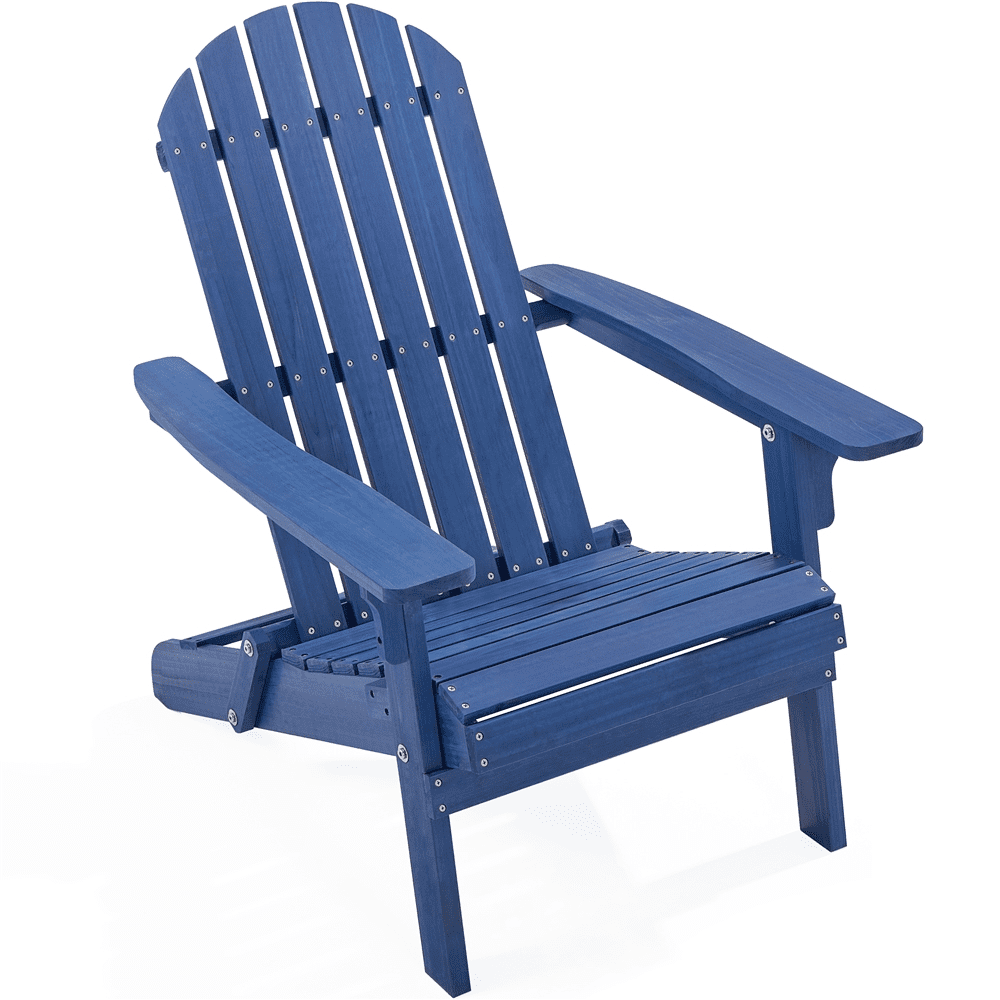 Renwick Foldable Adirondack Chair for Backyard Patio Poolside, Blue
