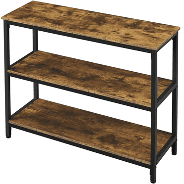 Renwick Industrial Wooden Console Table for Entryway Livingroom, Rustic Brown
