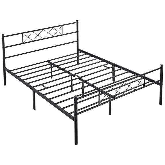 Renwick Journee x-Design Metal Platform Queen Bed, Black