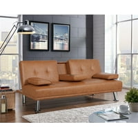 Renwick LuxuryGoods Modern Faux Leather Futon (2 Colors) only