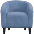 thumbnail image 1 of Renwick Modern Boucle Upholstered Accent Chair, Blue, 1 of 7
