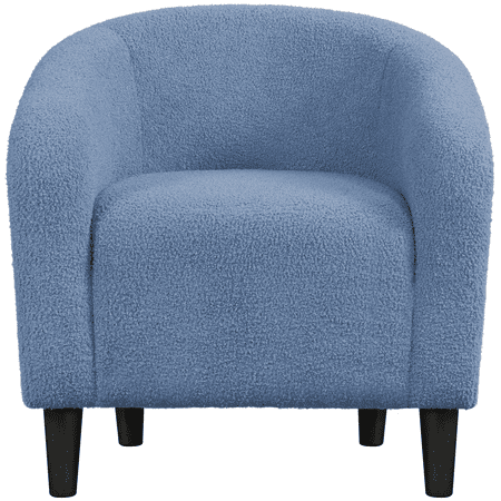 Renwick Modern Boucle Upholstered Accent Chair, Blue