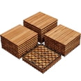 thumbnail image 1 of Renwick Pack of 27 Wood Deck Flooring Tiles for Outdoor & Indoor, Wood, 1 of 13