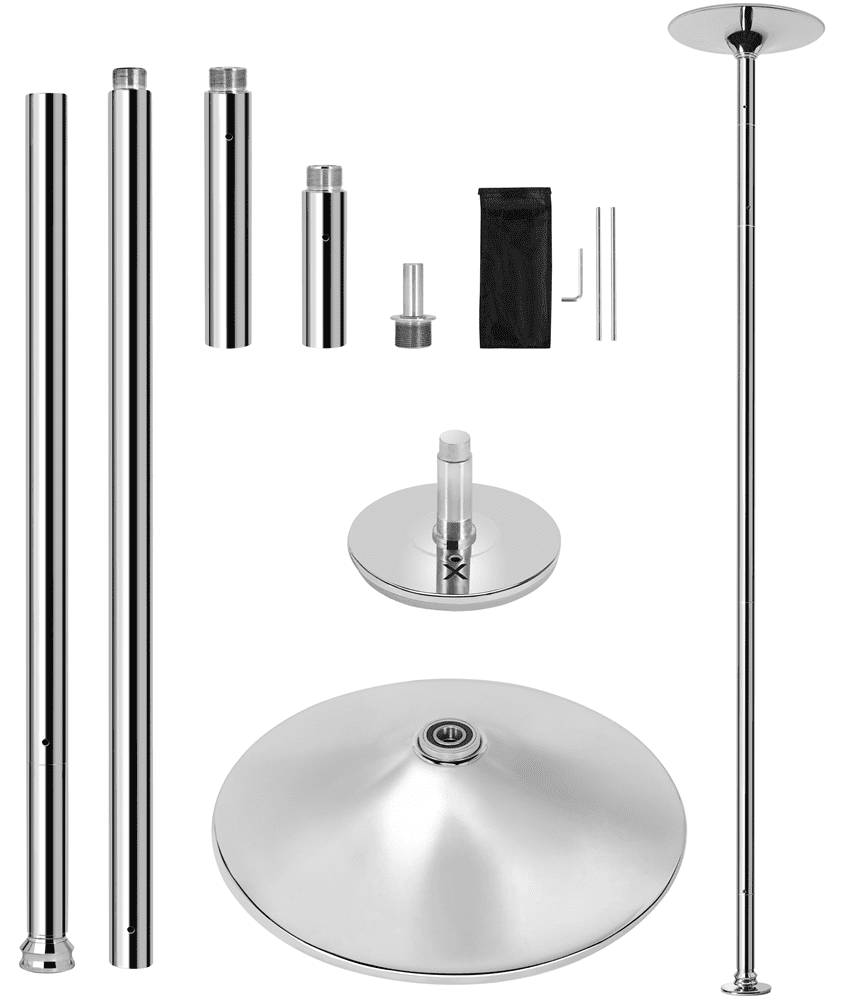 Renwick Portable Dance Pole Height Adjustable 7'-9' Silver