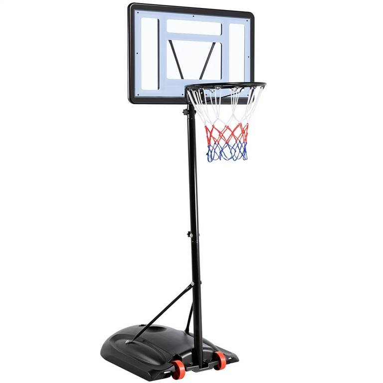Renwick Portable Junior Basketball System Up to 8.2 ft. for Kids Junior and Youth for Indoor and Outdoor with Wheels