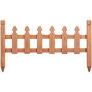 Renwick Rustic Wood Garden Picket Fen...