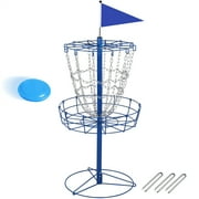 Renwick Steel Hole Portable Lightweight Double Chain Disc Golf Catcher Basket