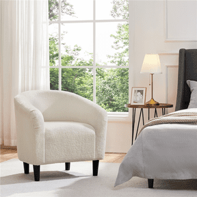 Renwick Upholstered Boucle Accent Chair for Livingroom, Ivory