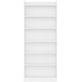 thumbnail image 1 of Renwick Wooden 7 Layer Open Shelf Bookcase with Compartment, White, 1 of 9