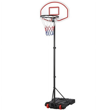 Renwick Youth Adjustable Basketball Hoop System Outdoor Red