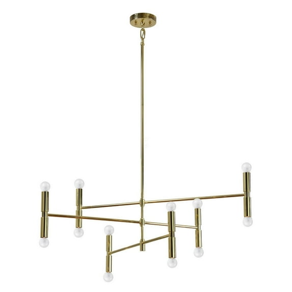 Renwil AXIS Steel Ceiling Fixture in Gold plated