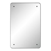 Renwil Aine 36" Tall Rectangular Mirror, Matte Black