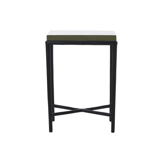 Aria Indoor Cast Aluminum Side Table Black